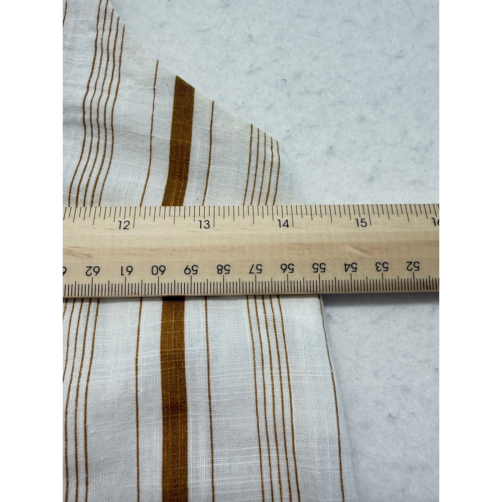 Morrisday The Label Undivided Striped Tank Top 100% Cotton Costal White Tan 6 S - Picture 6 of 8